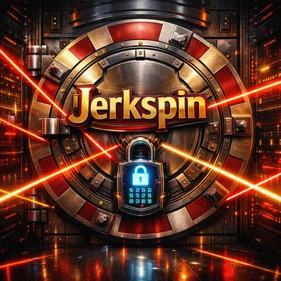 High-tech secure casino vault with glowing lasers