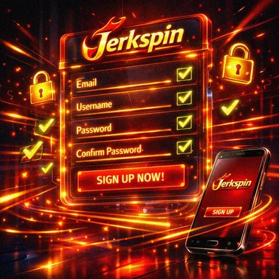 Simple registration process at Jerkspin